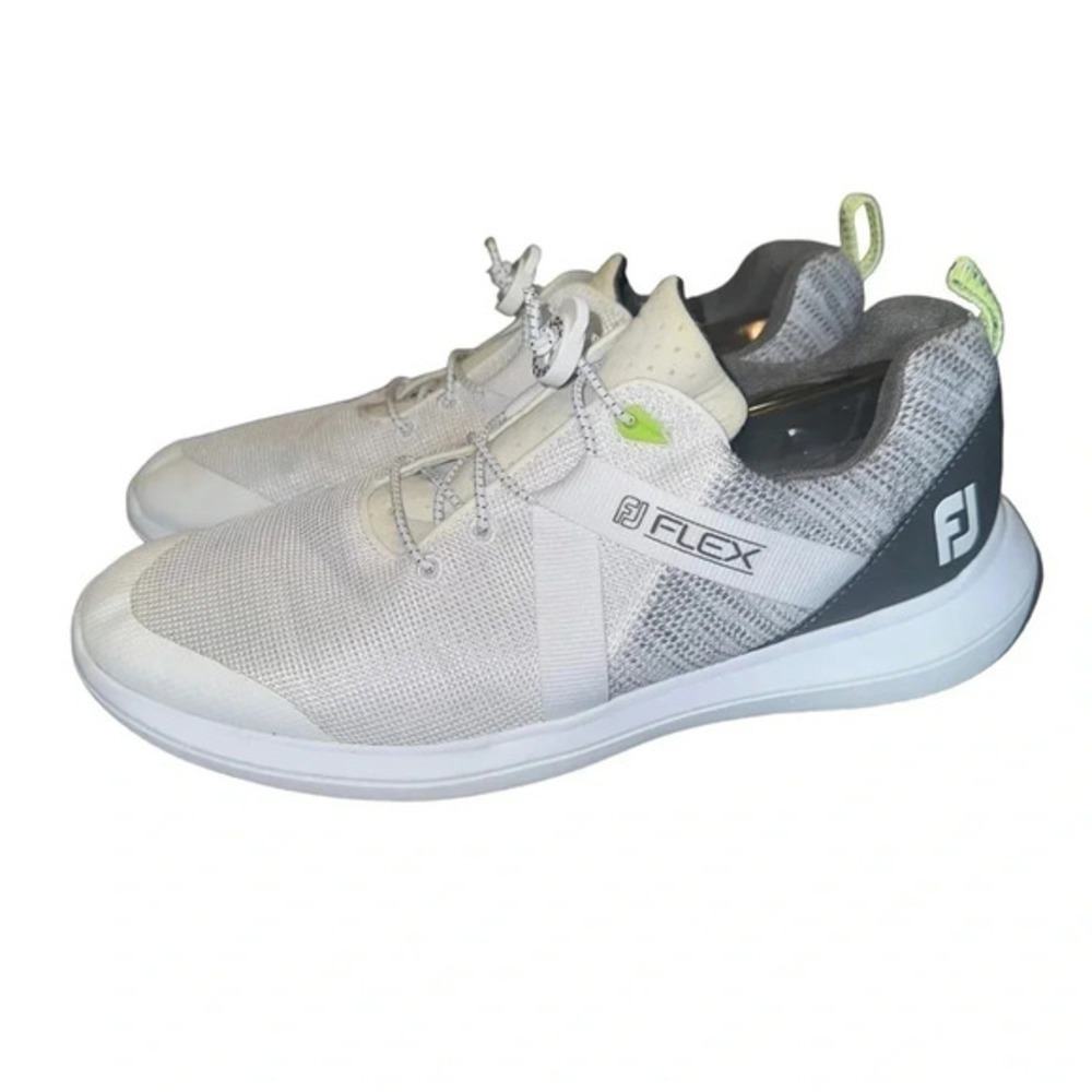 FootJoy Flex mens 10.5M white & gray golf sneakers